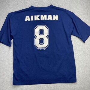 Vintage Dallas Cowboys Troy Aikman #8 Jersey Shirt XL Blue Sport Attack USA